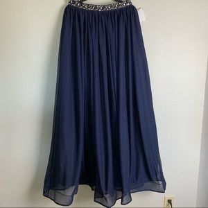 Navy floor length skirt size 7 juniors